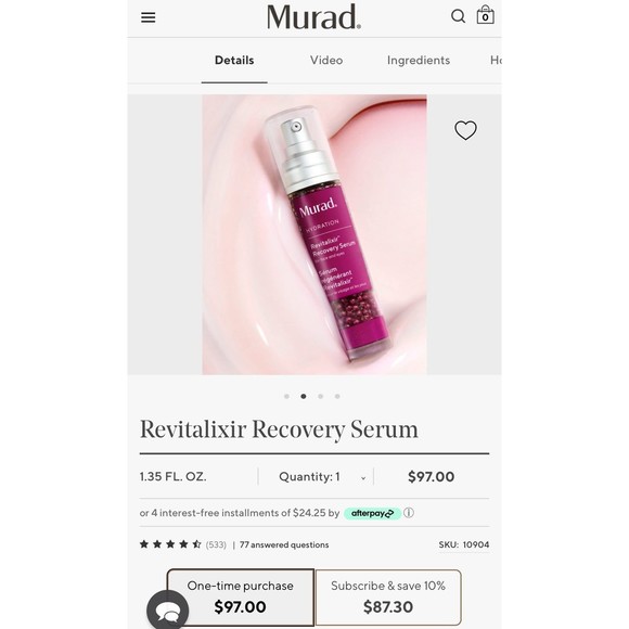 NEW MURAD Hydro-Dynamic Ultimate Moisture Cream & Revitalixir Recovery Serum Set - Picture 4 of 12